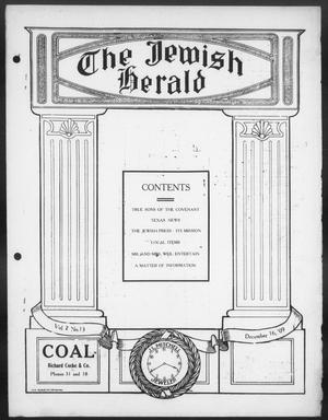 The Jewish Herald (Houston, Tex.), Vol. 2, No. 13, Ed. 1, Thursday, December 16, 1909