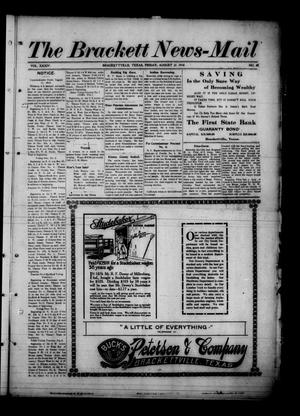 Primary view of object titled 'The Brackett News-Mail (Brackettville, Tex.), Vol. 34, No. [26], Ed. 1 Friday, August 21, 1914'.