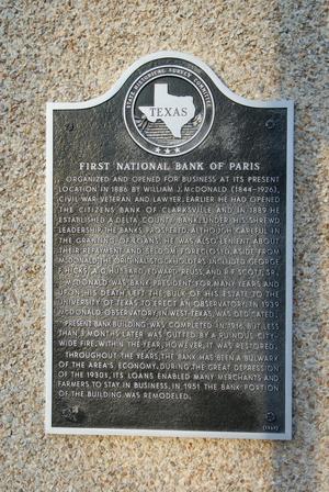 Paris Texas First National Bank Building