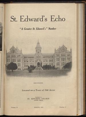 St. Edward's Echo (Austin, Tex.), Vol. 2, No. 5, Ed. 1, March 1921