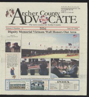 Archer County Advocate (Holliday, Tex.), Vol. 4, No. 11, Ed. 1 Thursday, June 22, 2006