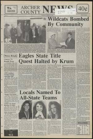Primary view of object titled 'Archer County News (Archer City, Tex.), No. 9, Ed. 1 Thursday, March 4, 1993'.