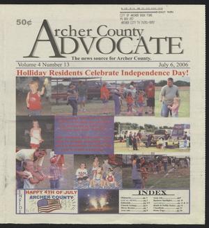 Archer County Advocate (Holliday, Tex.), Vol. 4, No. 13, Ed. 1 Thursday, July 6, 2006