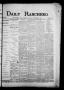 Newspaper: Daily Ranchero. (Brownsville, Tex.), Vol. 2, No. 74, Ed. 1 Thursday, …