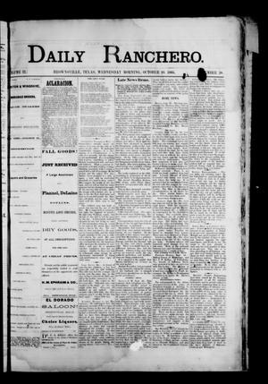 Daily Ranchero. (Brownsville, Tex.), Vol. 2, No. 38, Ed. 1 Wednesday, October 10, 1866