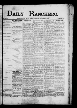 Daily Ranchero. (Brownsville, Tex.), Vol. 2, No. 54, Ed. 1 Sunday, October 28, 1866