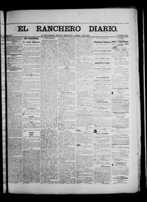 Primary view of object titled 'The Daily Ranchero. (Matamoros, Mexico), Vol. 1, No. 267, Ed. 1 Wednesday, April 4, 1866'.