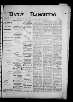 Daily Ranchero. (Brownsville, Tex.), Vol. 2, No. 105, Ed. 1 Sunday, December 30, 1866