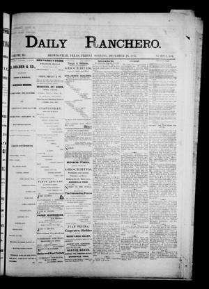 Daily Ranchero. (Brownsville, Tex.), Vol. 2, No. 103, Ed. 1 Friday, December 28, 1866