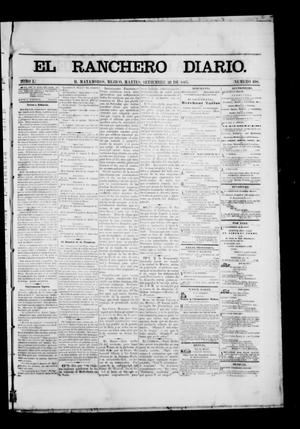 Primary view of object titled 'The Daily Ranchero. (Matamoros, Mexico), Vol. 1, No. 108, Ed. 1 Tuesday, September 26, 1865'.