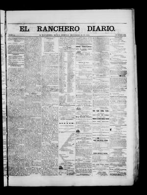 Primary view of object titled 'The Daily Ranchero. (Matamoros, Mexico), Vol. 1, No. 184, Ed. 1 Sunday, December 24, 1865'.