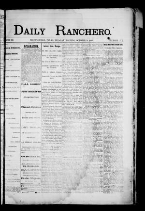 Daily Ranchero. (Brownsville, Tex.), Vol. 2, No. 37, Ed. 1 Tuesday, October 9, 1866