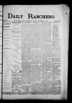 Daily Ranchero. (Brownsville, Tex.), Vol. 2, No. 73, Ed. 1 Wednesday, November 21, 1866