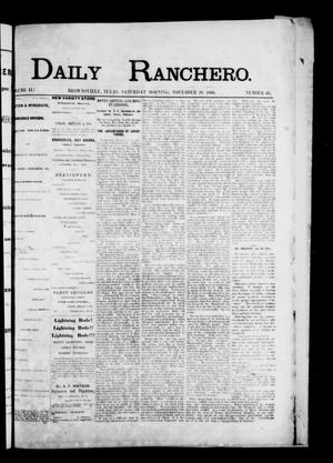 Daily Ranchero. (Brownsville, Tex.), Vol. 2, No. 65, Ed. 1 Saturday, November 10, 1866