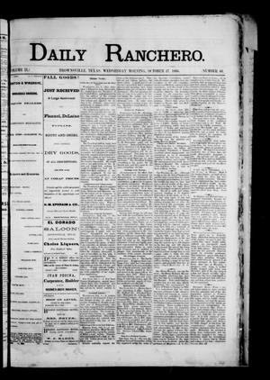 Daily Ranchero. (Brownsville, Tex.), Vol. 2, No. 44, Ed. 1 Wednesday, October 17, 1866