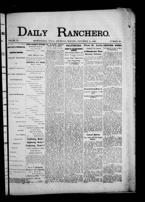 Daily Ranchero. (Brownsville, Tex.), Vol. 2, No. 69, Ed. 1 Thursday, November 15, 1866