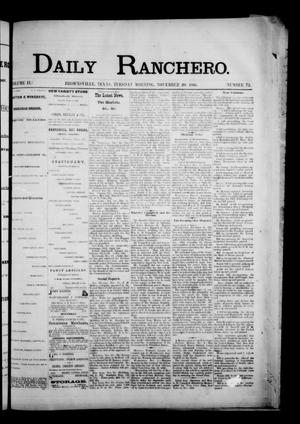 Daily Ranchero. (Brownsville, Tex.), Vol. 2, No. 72, Ed. 1 Tuesday, November 20, 1866