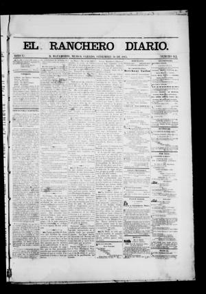 Primary view of object titled 'The Daily Ranchero. (Matamoros, Mexico), Vol. 1, No. 112, Ed. 1 Saturday, September 30, 1865'.