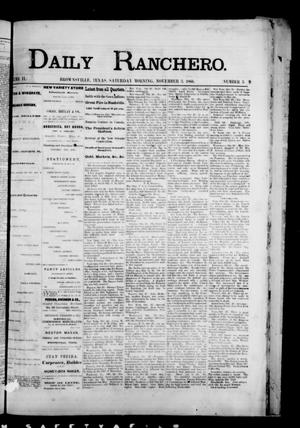Daily Ranchero. (Brownsville, Tex.), Vol. 2, No. 59, Ed. 1 Saturday, November 3, 1866