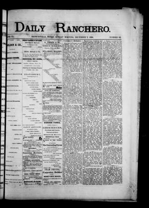 Daily Ranchero. (Brownsville, Tex.), Vol. 2, No. 82, Ed. 1 Sunday, December 2, 1866