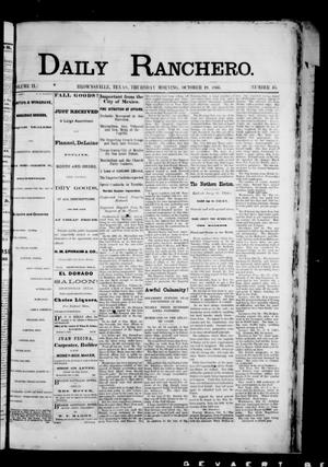 Daily Ranchero. (Brownsville, Tex.), Vol. 2, No. 45, Ed. 1 Thursday, October 18, 1866