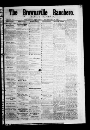 The Brownsville Ranchero. (Brownsville, Tex.), Vol. 3, No. 199, Ed. 1 Friday, July 10, 1868