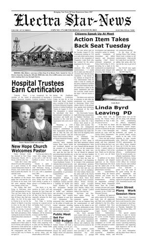Electra Star-News (Electra, Tex.), Vol. 107, No. 1, Ed. 1 Thursday, August 29, 2013