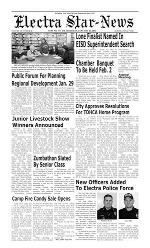Electra Star-News (Electra, Tex.), Vol. 106, No. 22, Ed. 1 Thursday, January 24, 2013