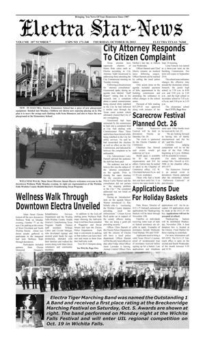 Electra Star-News (Electra, Tex.), Vol. 107, No. 7, Ed. 1 Thursday, October 10, 2013