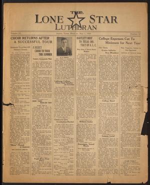 The Lone Star Lutheran (Seguin, Tex.), Vol. 15, No. 14, Ed. 1 Monday, May 1, 1933