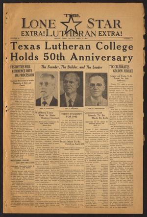 Primary view of object titled 'The Lone Star Lutheran (Seguin, Tex.), Vol. 24, No. 12, Ed. 1 Friday, April 17, 1942'.