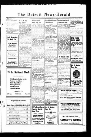 Primary view of object titled 'The Detroit News-Herald (Detroit, Tex.), Vol. 25, No. 25, Ed. 1 Thursday, September 18, 1952'.