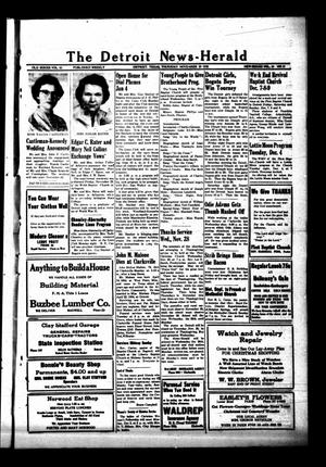 The Detroit News-Herald (Detroit, Tex.), Vol. 29, No. 35, Ed. 1 Thursday, November 29, 1956