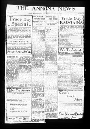 The Annona News (Annona, Tex.), Vol. 5, No. 13, Ed. 1 Thursday, March 2, 1916