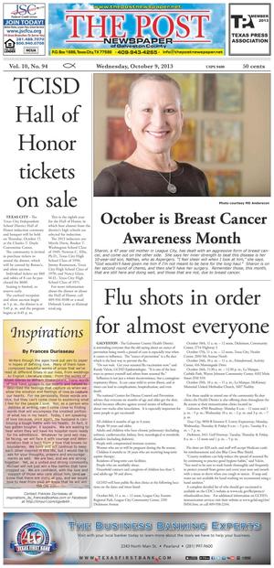 The Post Newspaper of Galveston County (Texas City, Tex.), Vol. 10, No. 94, Ed. 1 Wednesday, October 9, 2013