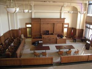 Lamar County Courthouse Courtroom
