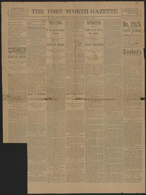 Primary view of object titled 'The Fort Worth Gazette. (Fort Worth, Tex.), Vol. 20, No. 32, Ed. 1 Saturday, January 4, 1896'.