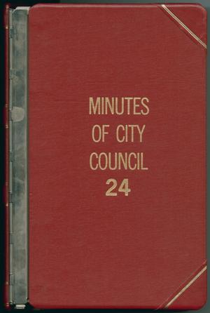 Primary view of object titled '[Abilene City Council Minutes: 1983]'.