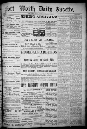 Fort Worth Daily Gazette. (Fort Worth, Tex.), Vol. 8, No. 70, Ed. 1, Thursday, March 13, 1884