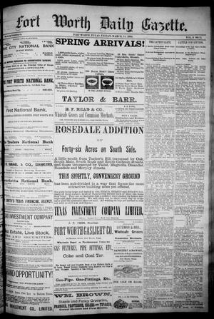 Fort Worth Daily Gazette. (Fort Worth, Tex.), Vol. 8, No. 71, Ed. 1, Friday, March 14, 1884