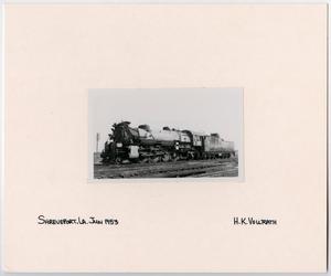 Primary view of object titled '[T&P Train #810 Engine in Shreveport, Louisiana]'.