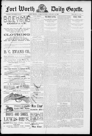 Fort Worth Daily Gazette. (Fort Worth, Tex.), Vol. 12, No. 178, Ed. 1, Monday, January 24, 1887