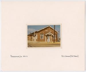 Primary view of object titled '[Train Station in Plaquemine, Louisiana]'.