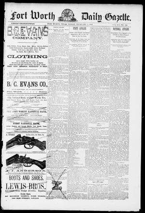 Fort Worth Daily Gazette. (Fort Worth, Tex.), Vol. 12, No. 189, Ed. 1, Friday, February 4, 1887