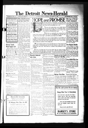The Detroit News-Herald (Detroit, Tex.), Vol. 15, No. 39, Ed. 1 Thursday, December 31, 1942