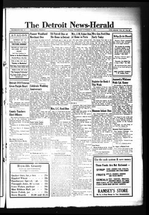 The Detroit News-Herald (Detroit, Tex.), Vol. 16, No. 29, Ed. 1 Thursday, October 21, 1943