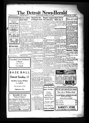 The Detroit News-Herald (Detroit, Tex.), Vol. 18, No. 18, Ed. 1 Thursday, August 2, 1945