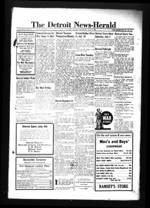 The Detroit News-Herald (Detroit, Tex.), Vol. 15, No. 14, Ed. 1 Thursday, July 2, 1942