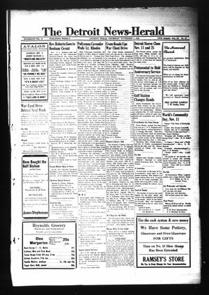 The Detroit News-Herald (Detroit, Tex.), Vol. 16, No. 31, Ed. 1 Thursday, November 4, 1943
