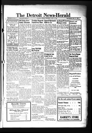 The Detroit News-Herald (Detroit, Tex.), Vol. 18, No. 3, Ed. 1 Thursday, April 19, 1945
